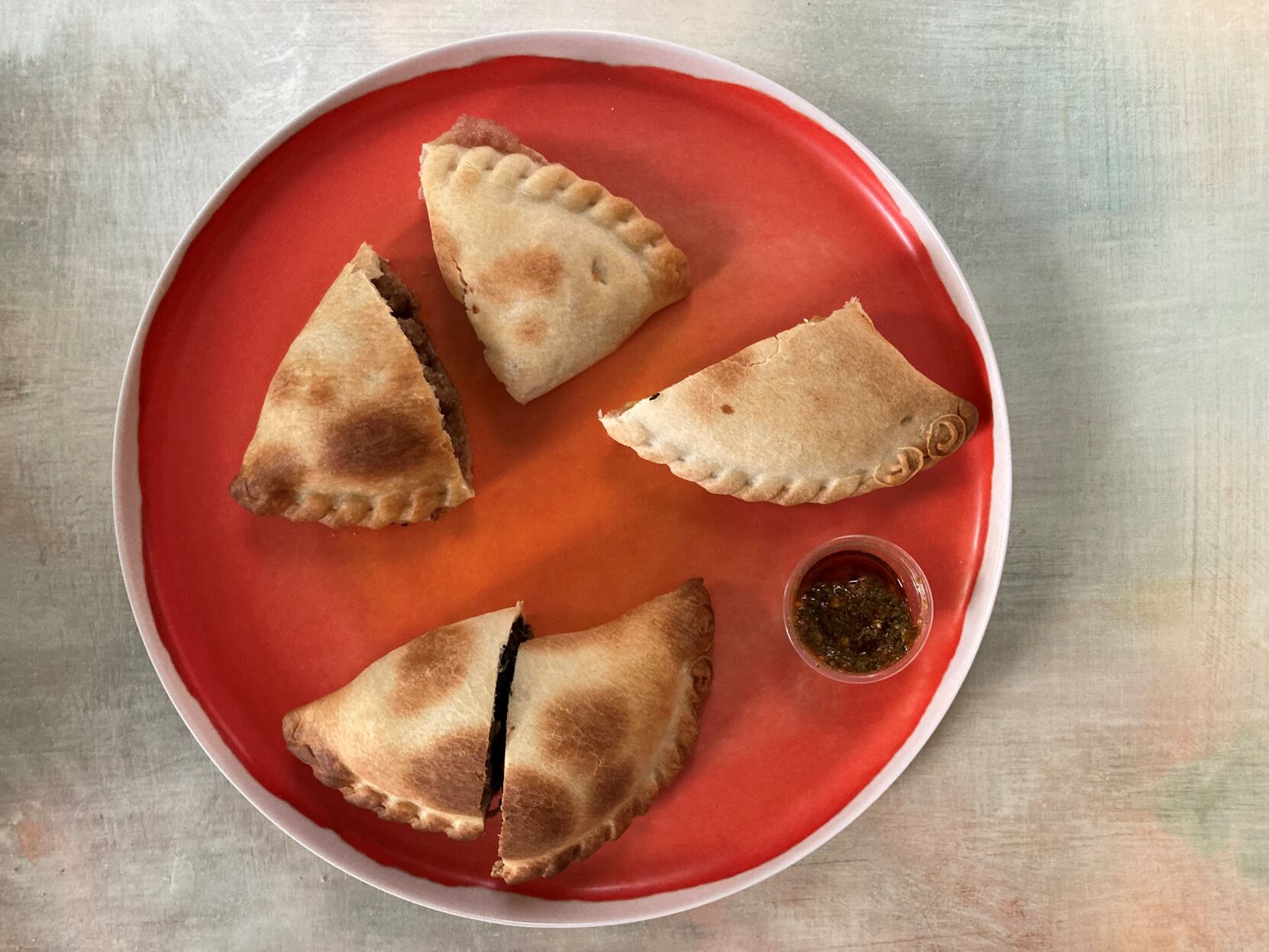 Empanada, grilled